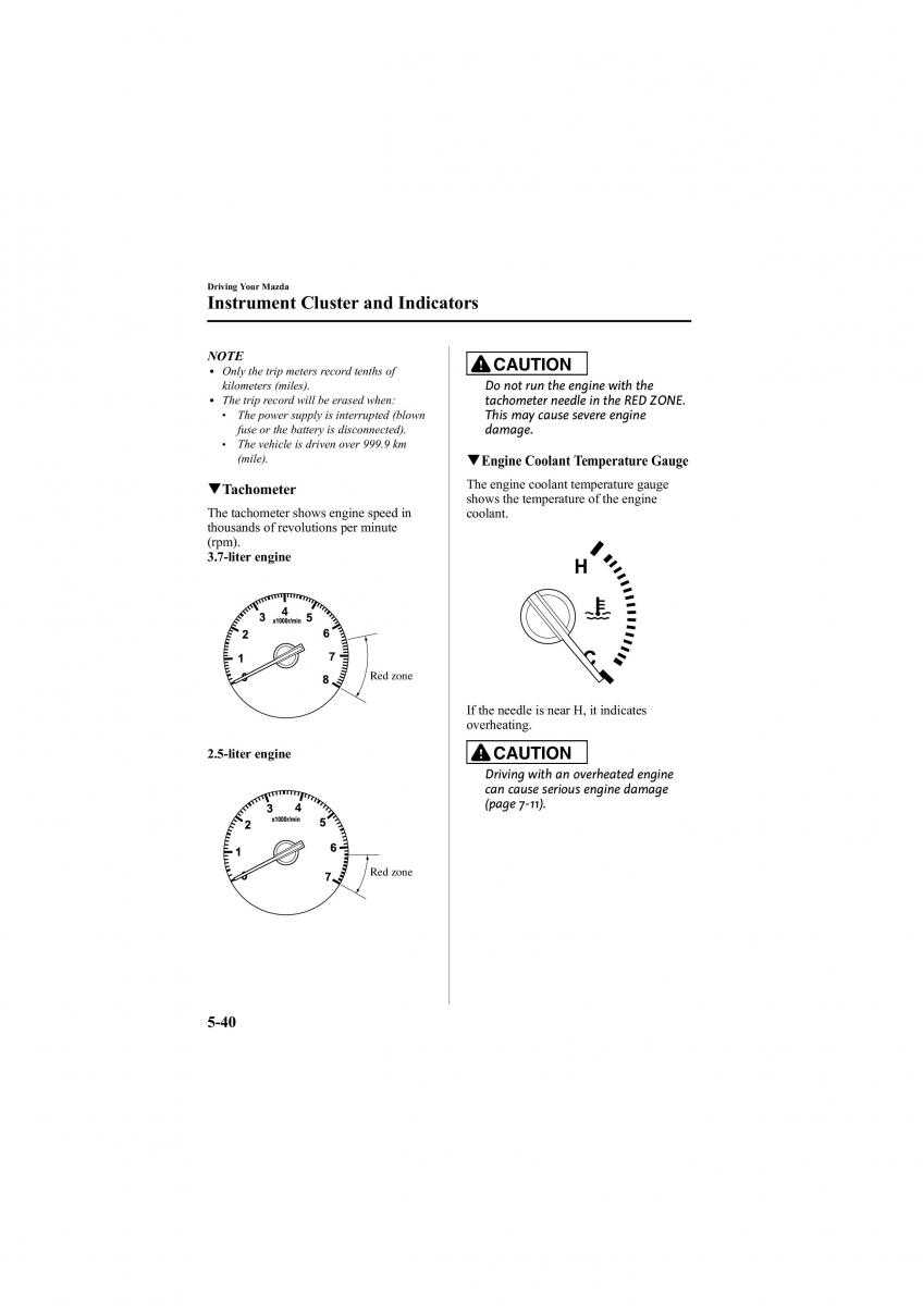 Mazda 6 II 2 owners manual / page 184