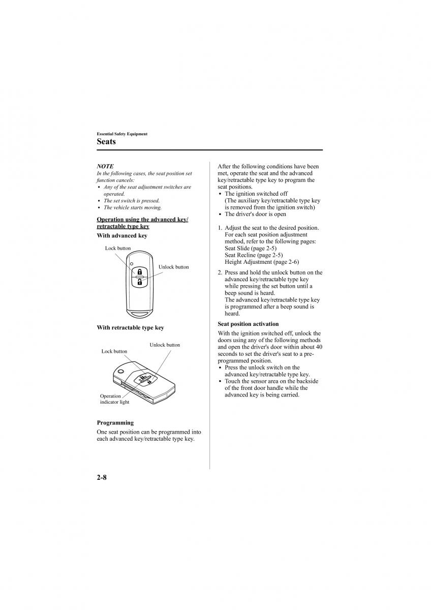 Mazda 6 II 2 owners manual / page 20