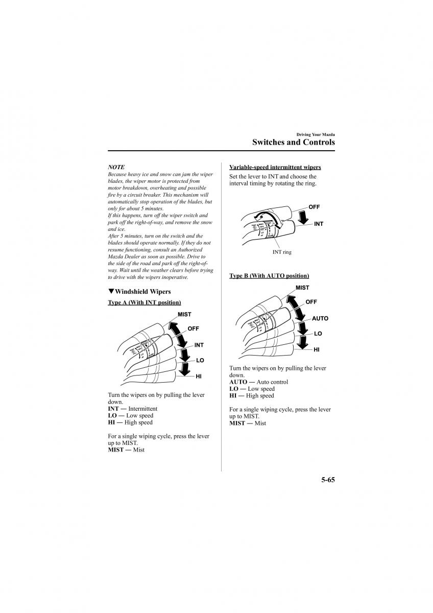 Mazda 6 II 2 owners manual / page 209