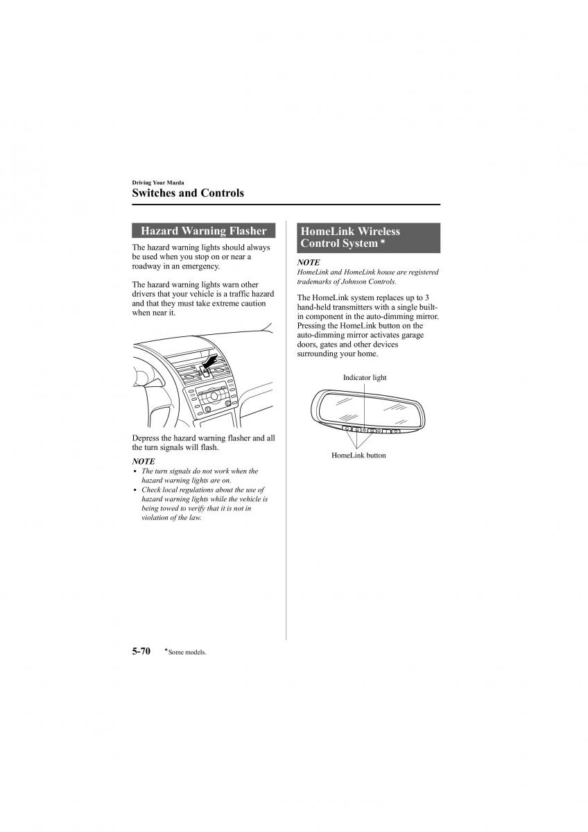 Mazda 6 II 2 owners manual / page 214