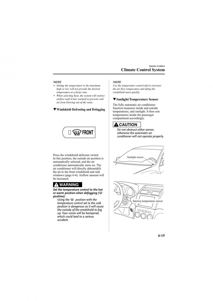 Mazda 6 II 2 owners manual / page 233