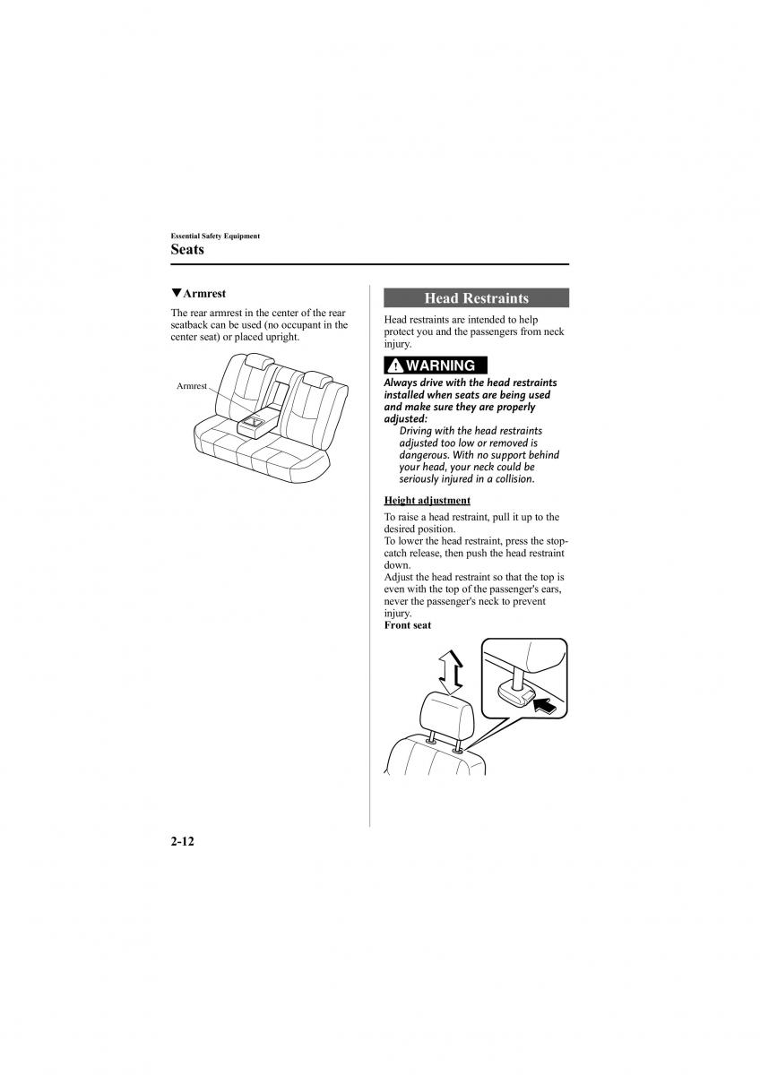 Mazda 6 II 2 owners manual / page 24