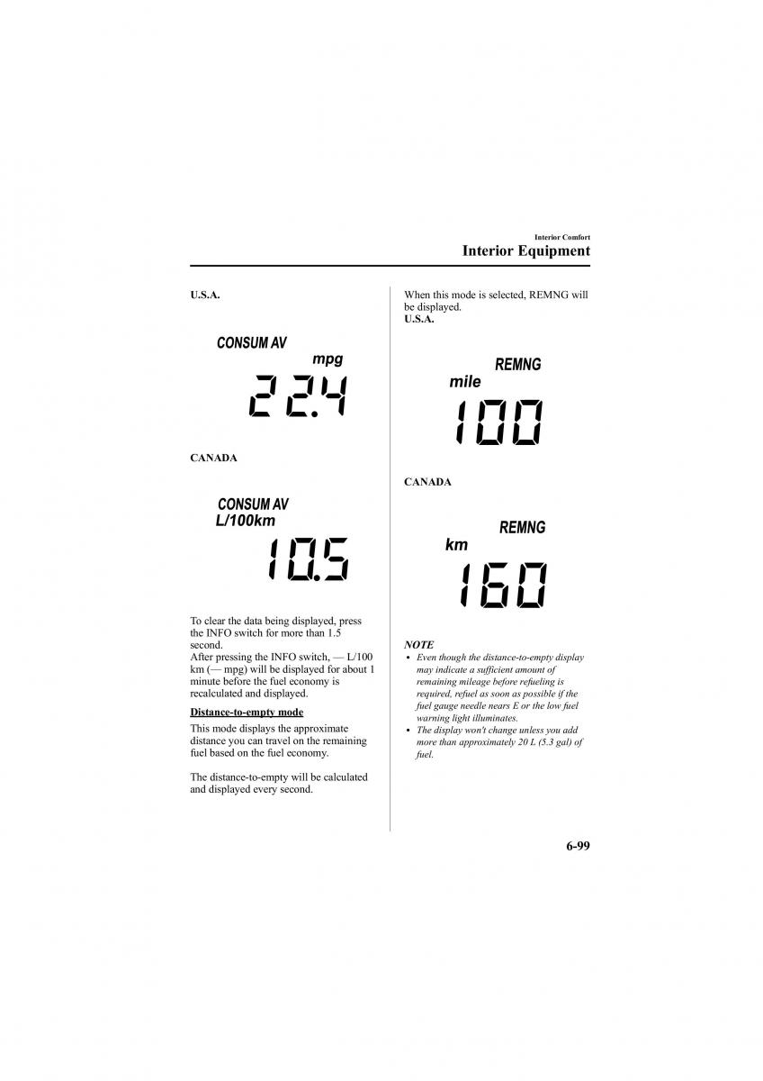 Mazda 6 II 2 owners manual / page 317