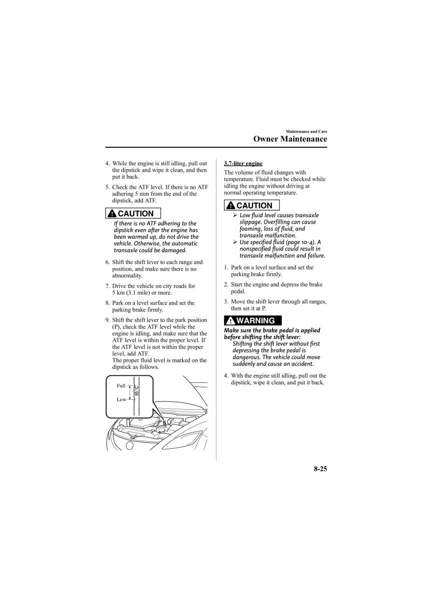 Mazda 6 II 2 owners manual / page 367