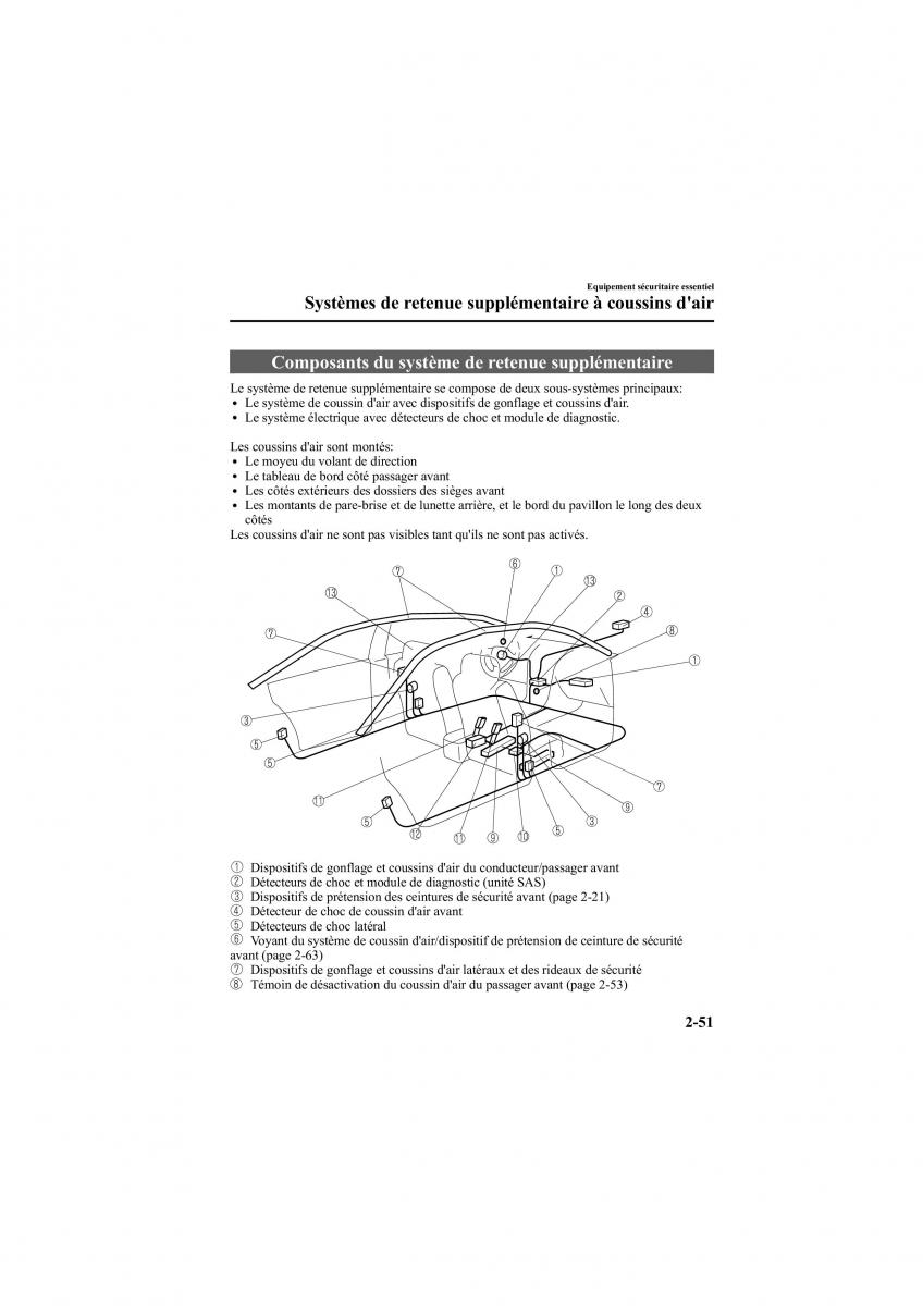 Mazda 6 II 2 manuel du proprietaire / page 63