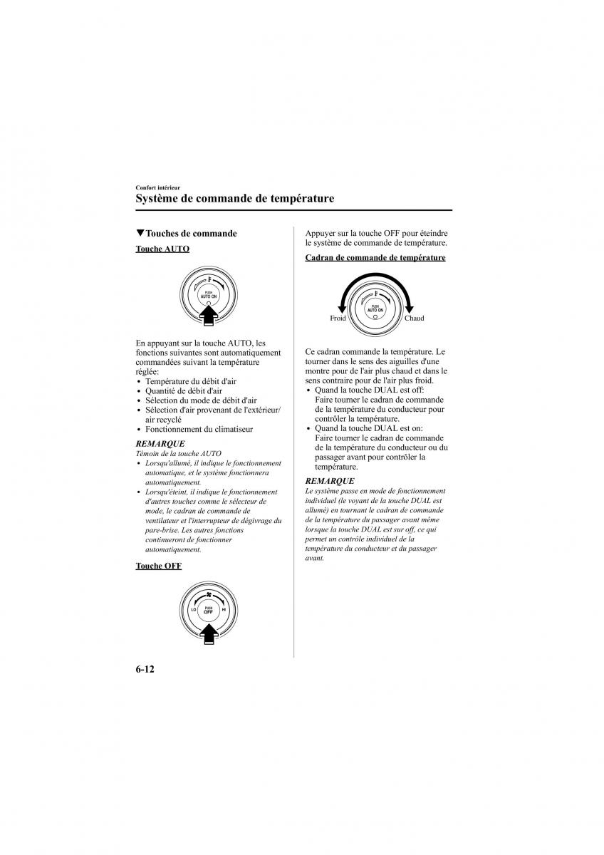 Mazda 6 II 2 manuel du proprietaire / page 258