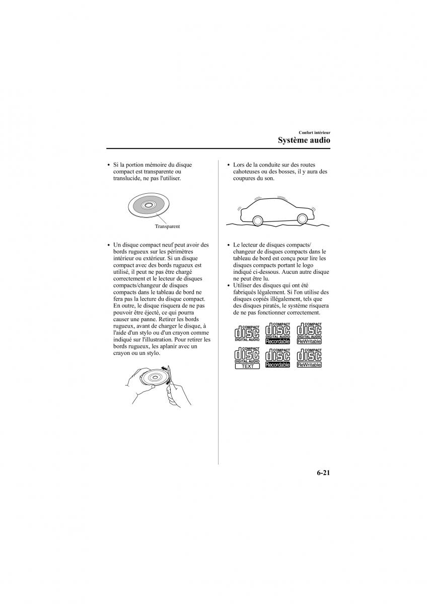 Mazda 6 II 2 manuel du proprietaire / page 267