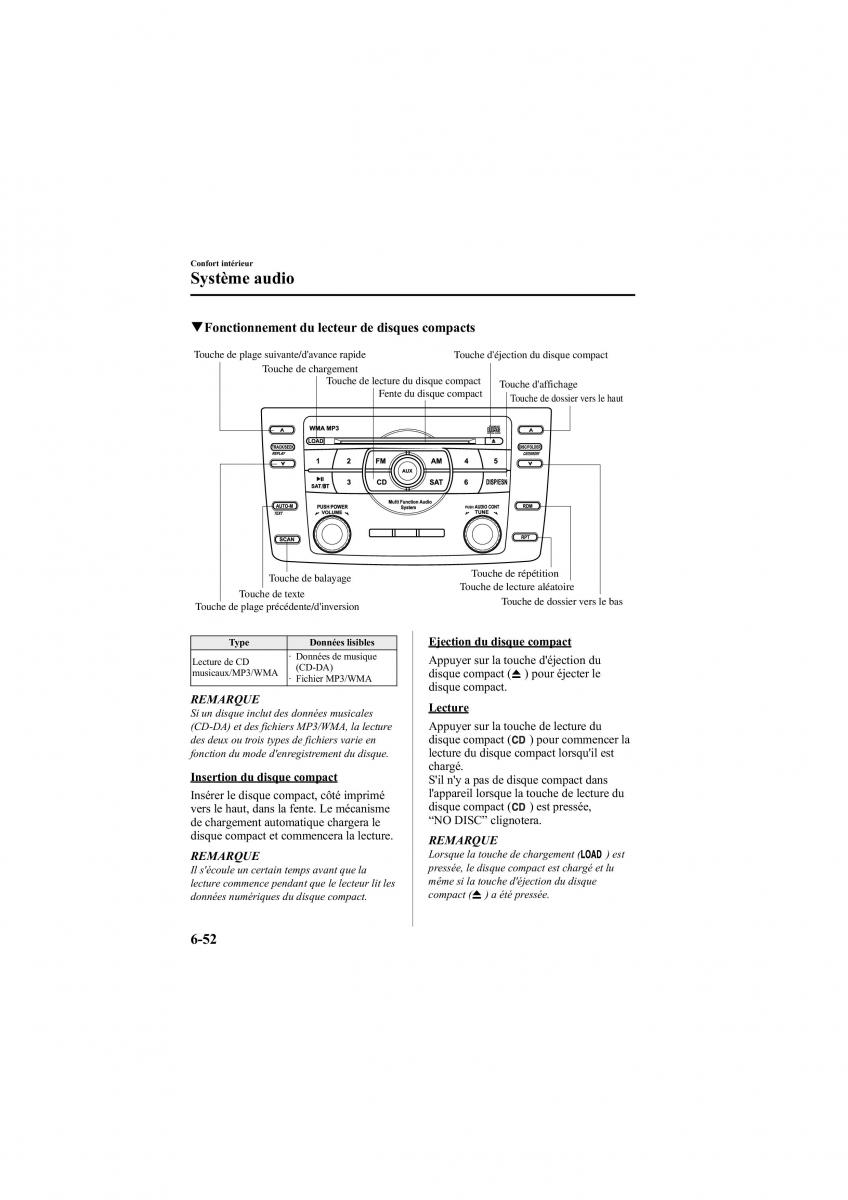 Mazda 6 II 2 manuel du proprietaire / page 298