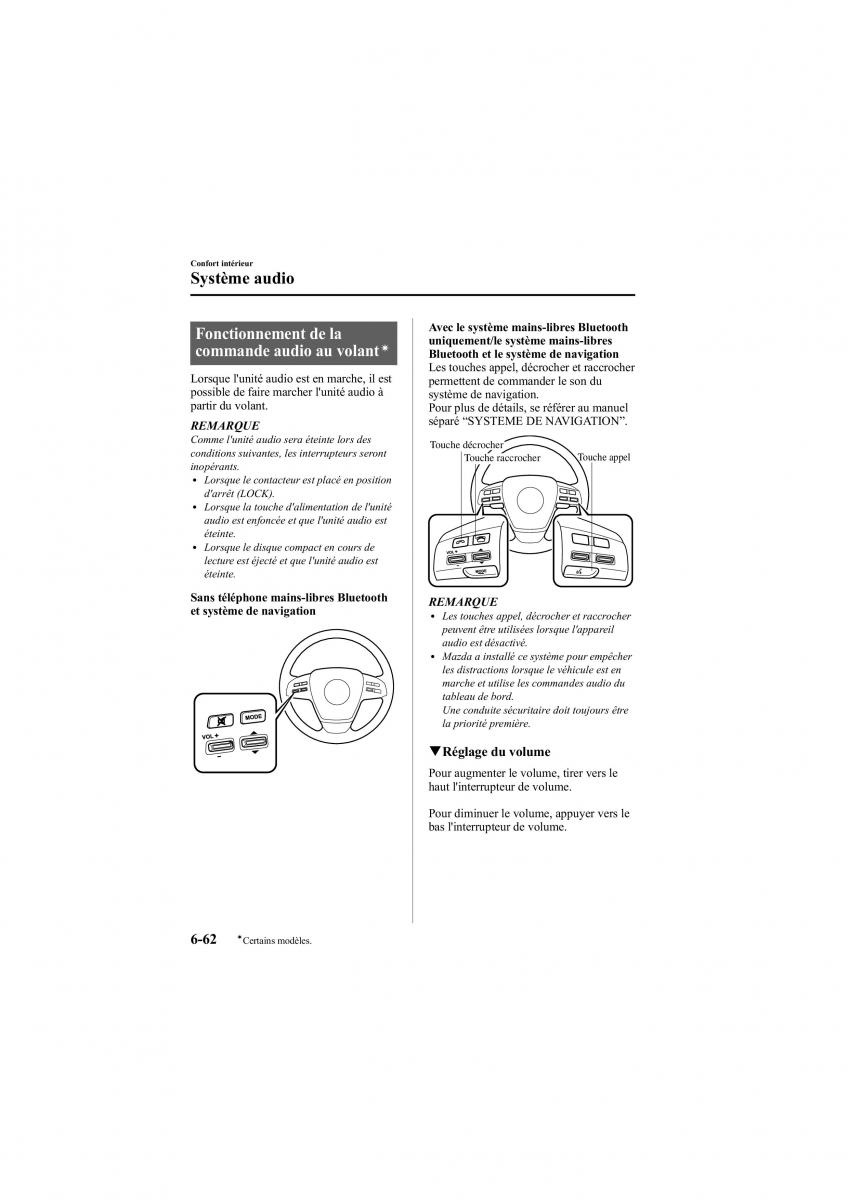 Mazda 6 II 2 manuel du proprietaire / page 308