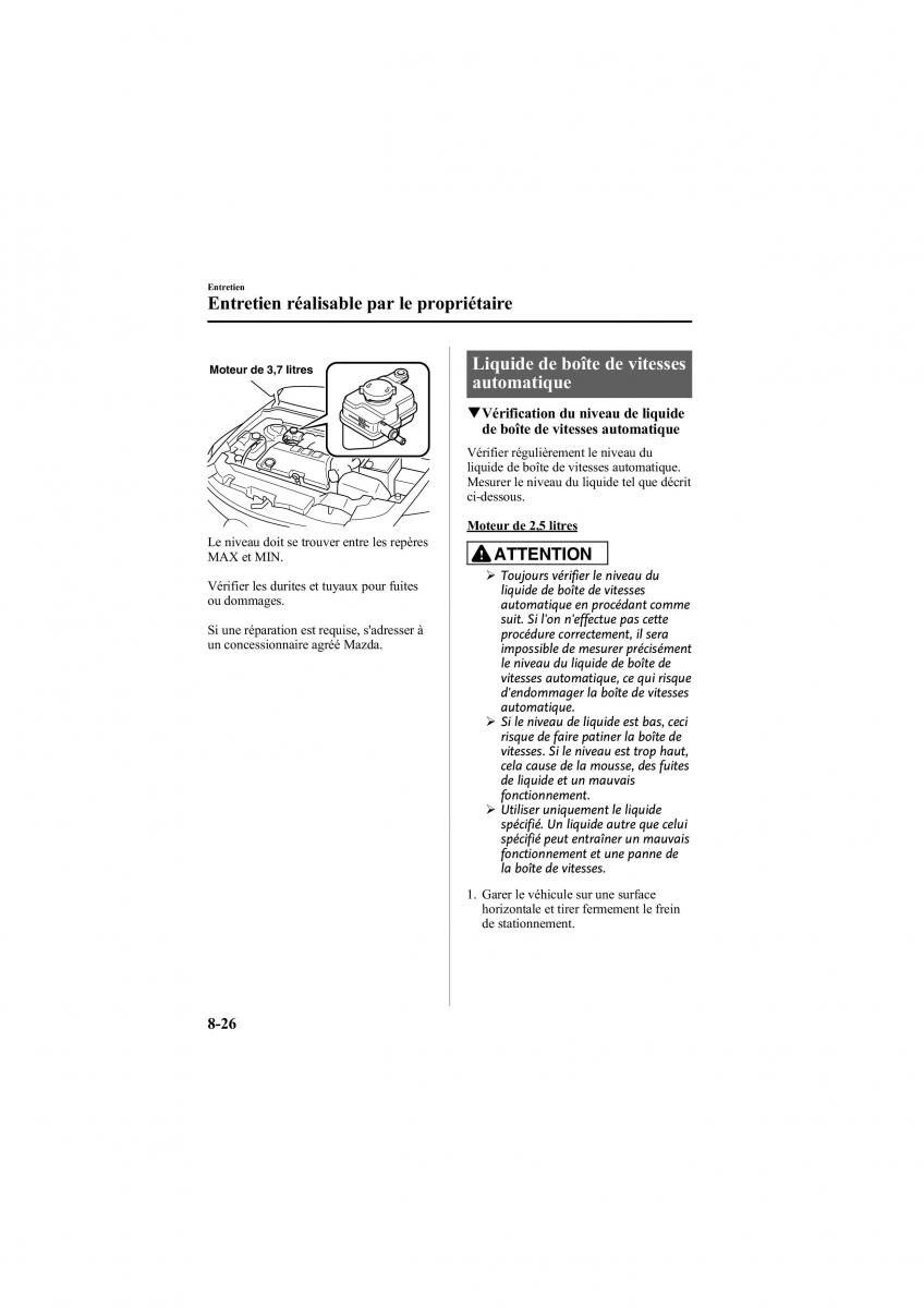 Mazda 6 II 2 manuel du proprietaire / page 410