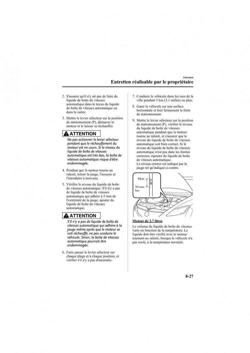 Mazda 6 II 2 manuel du proprietaire / page 411