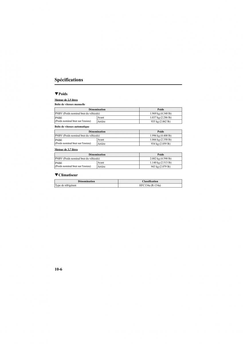 Mazda 6 II 2 manuel du proprietaire / page 500