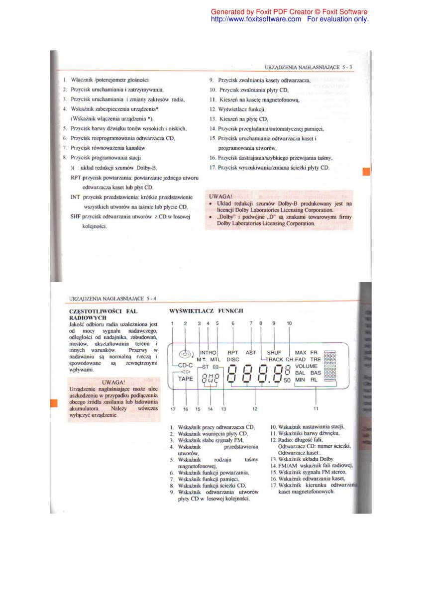 Daewoo Leganza instrukcja obslugi / page 56