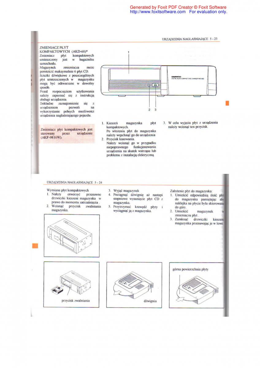 Daewoo Leganza instrukcja obslugi / page 66