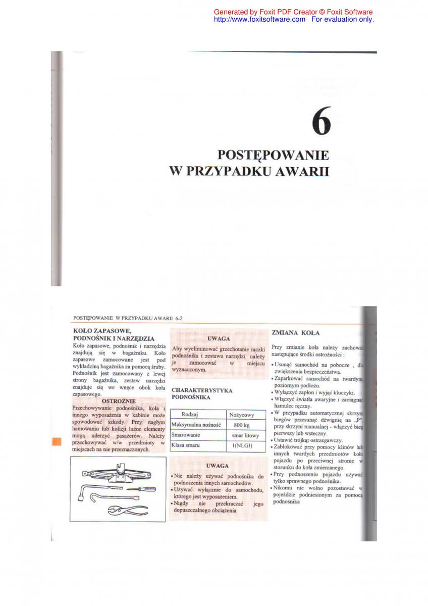 Daewoo Leganza instrukcja obslugi / page 68