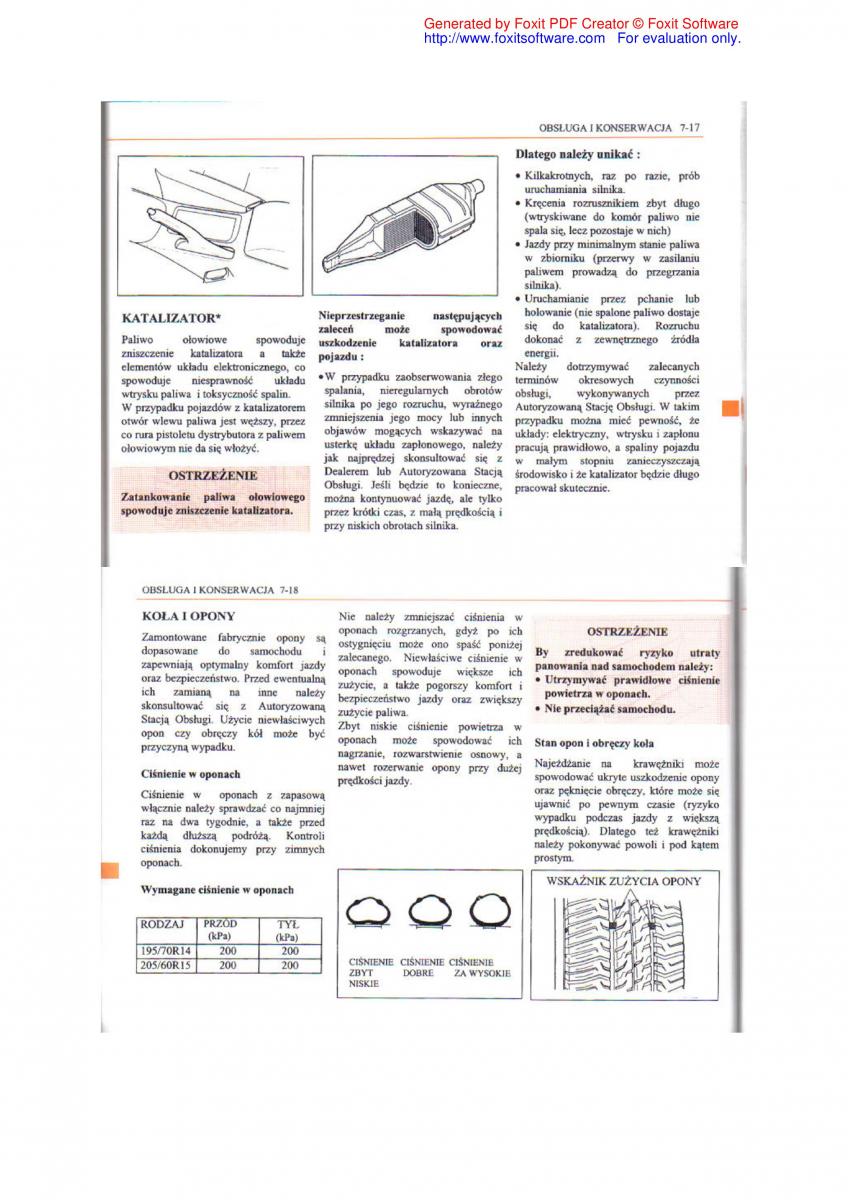 Daewoo Leganza instrukcja obslugi / page 82