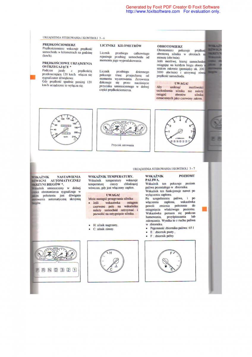 Daewoo Leganza instrukcja obslugi / page 34