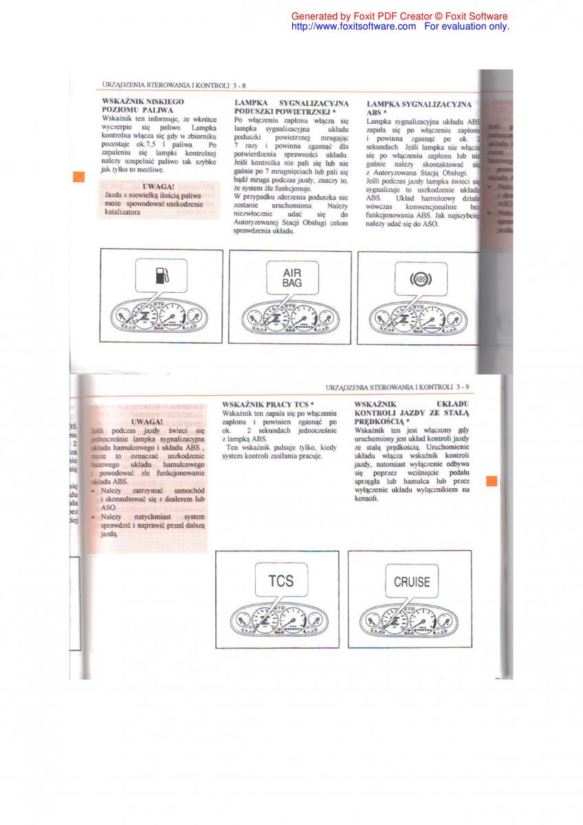 Daewoo Leganza instrukcja obslugi / page 35