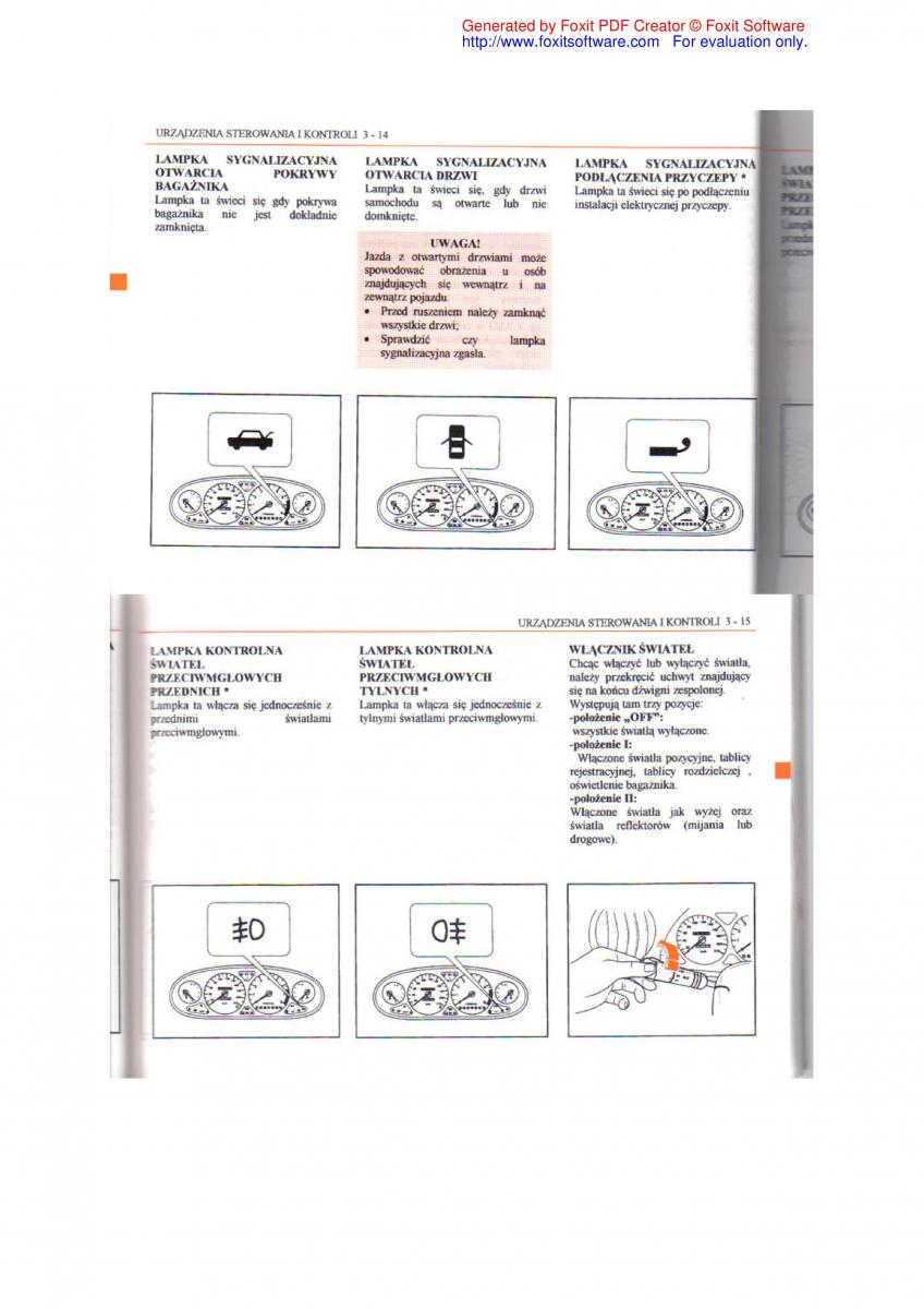 Daewoo Leganza instrukcja obslugi / page 38