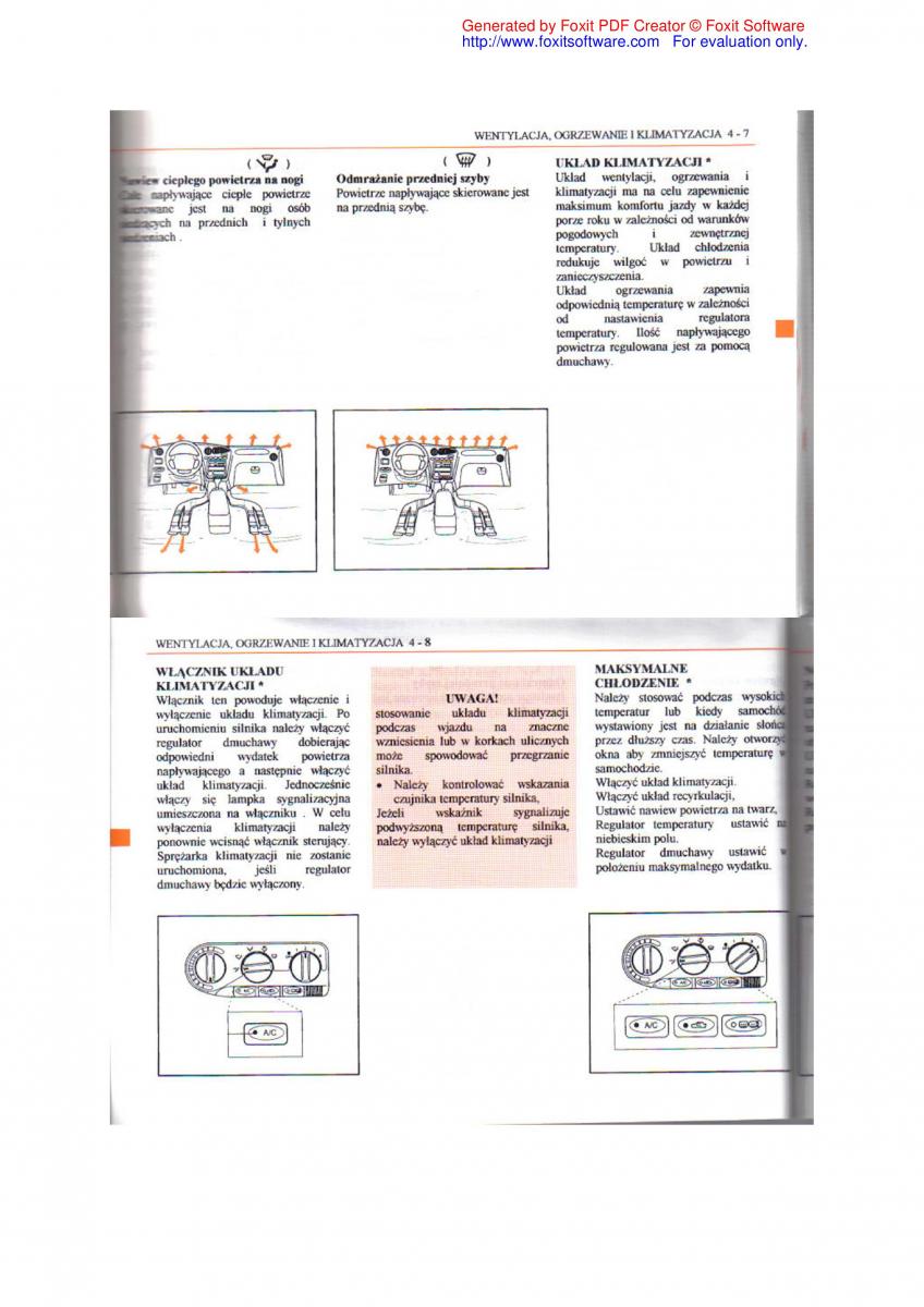 Daewoo Leganza instrukcja obslugi / page 50