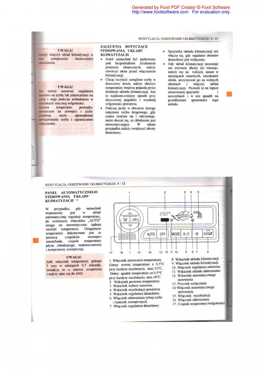 Daewoo Leganza instrukcja obslugi / page 52