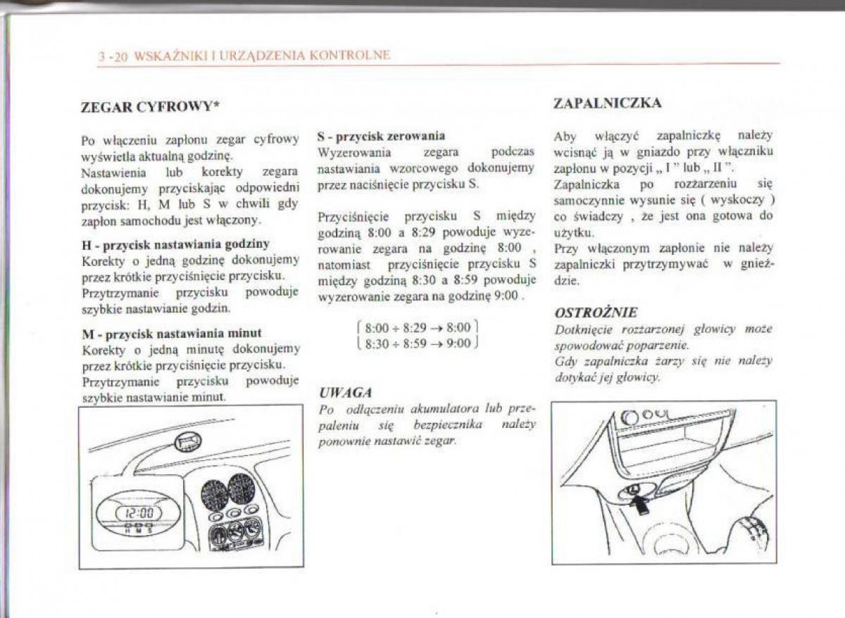 Daewoo Matiz instrukcja obslugi / page 59