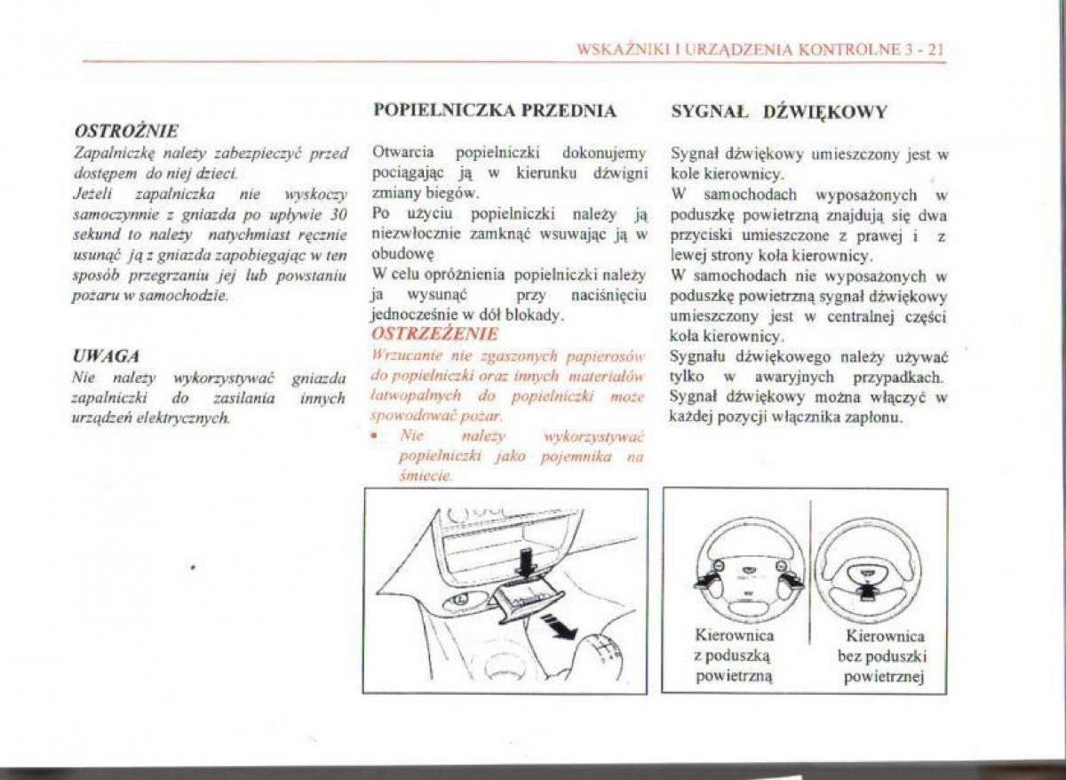 Daewoo Matiz instrukcja obslugi / page 60