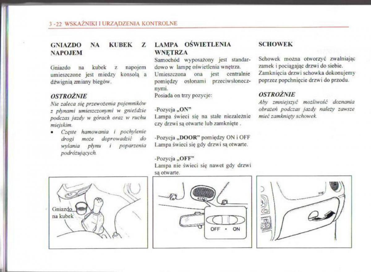 Daewoo Matiz instrukcja obslugi / page 61