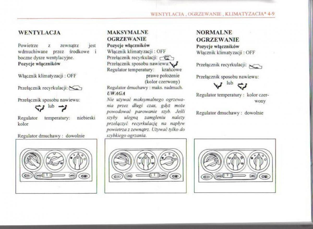 Daewoo Matiz instrukcja obslugi / page 71