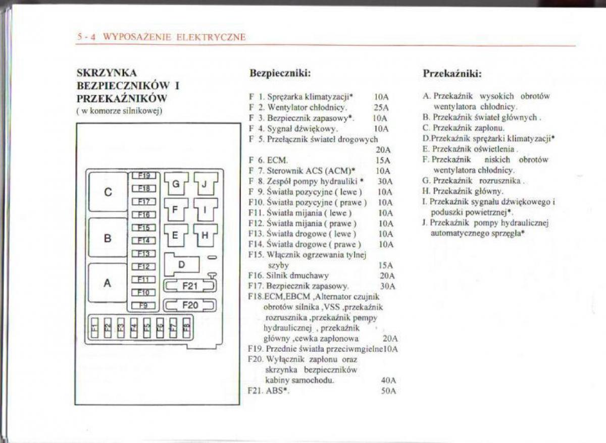 Daewoo Matiz instrukcja obslugi / page 76