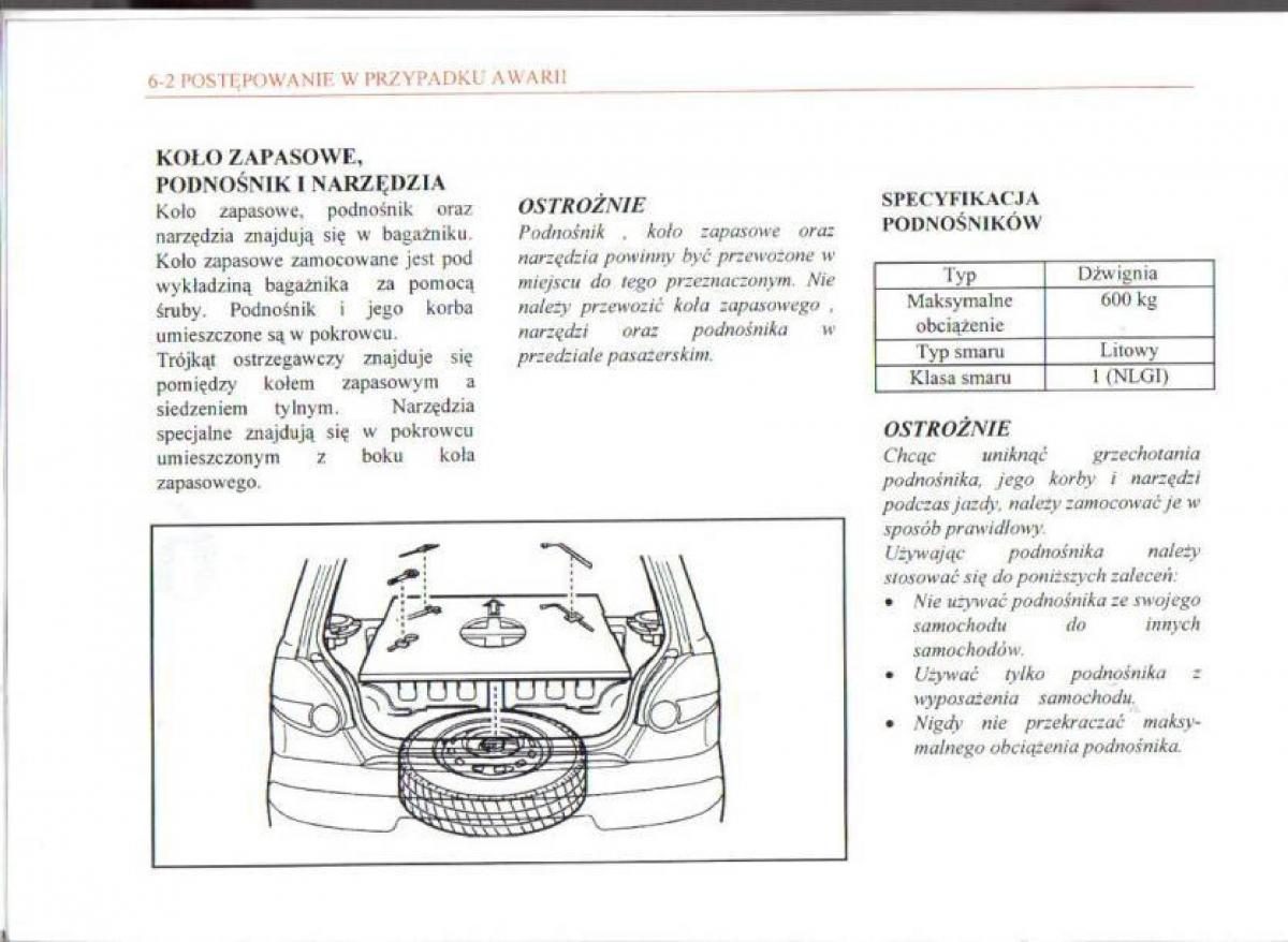 Daewoo Matiz instrukcja obslugi / page 83