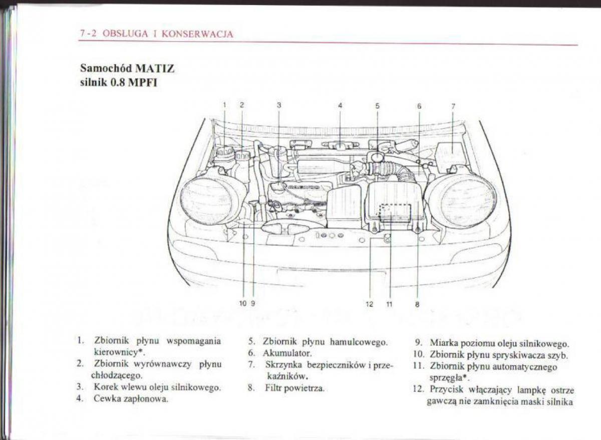 Daewoo Matiz instrukcja obslugi / page 92