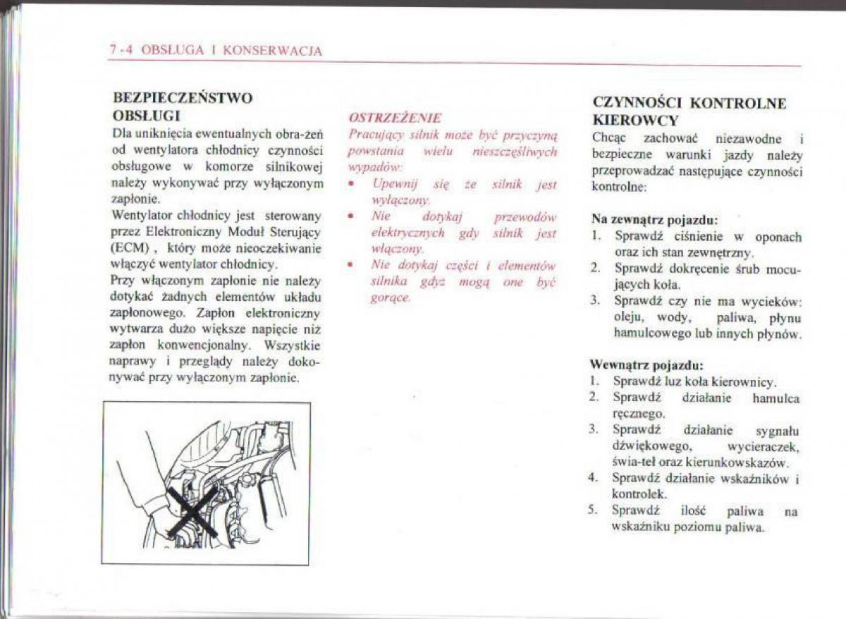 Daewoo Matiz instrukcja obslugi / page 94