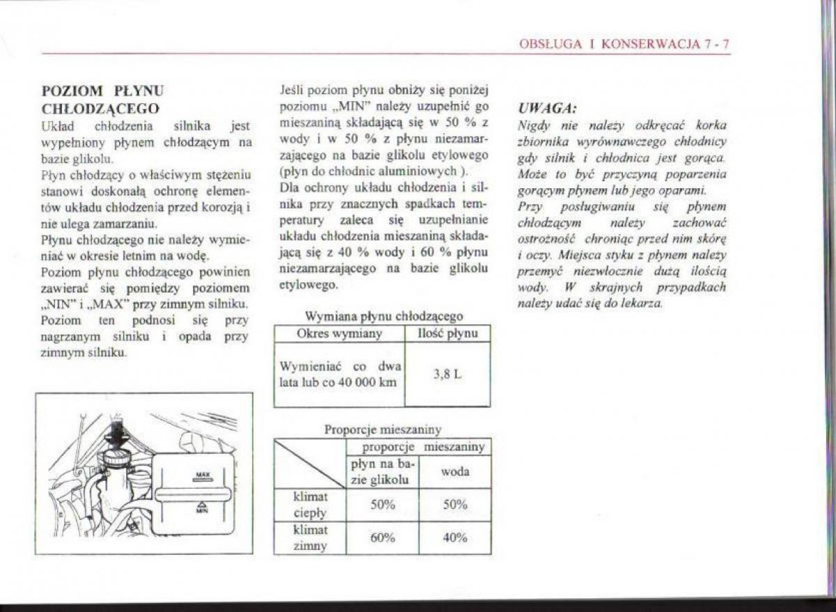 Daewoo Matiz instrukcja obslugi / page 97