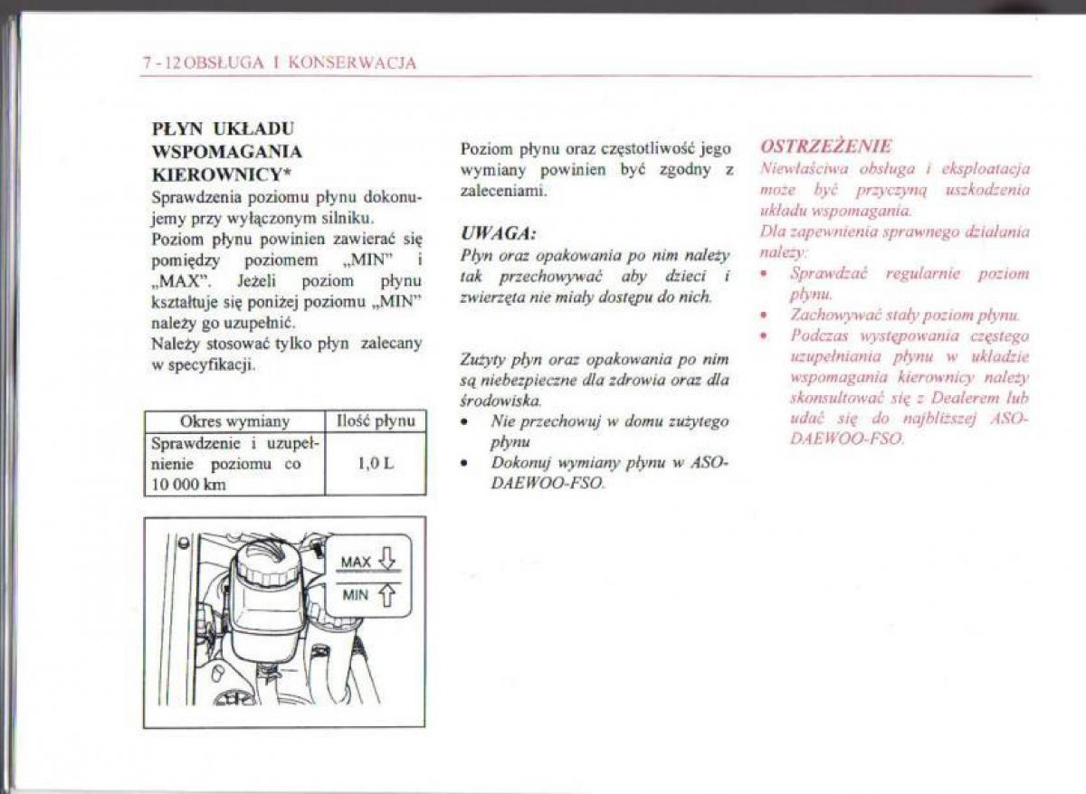 Daewoo Matiz instrukcja obslugi / page 102