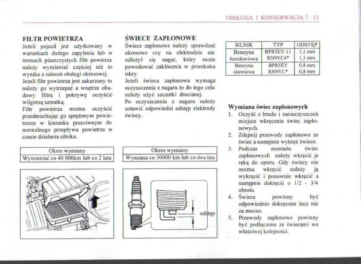 Daewoo Matiz instrukcja obslugi / page 103