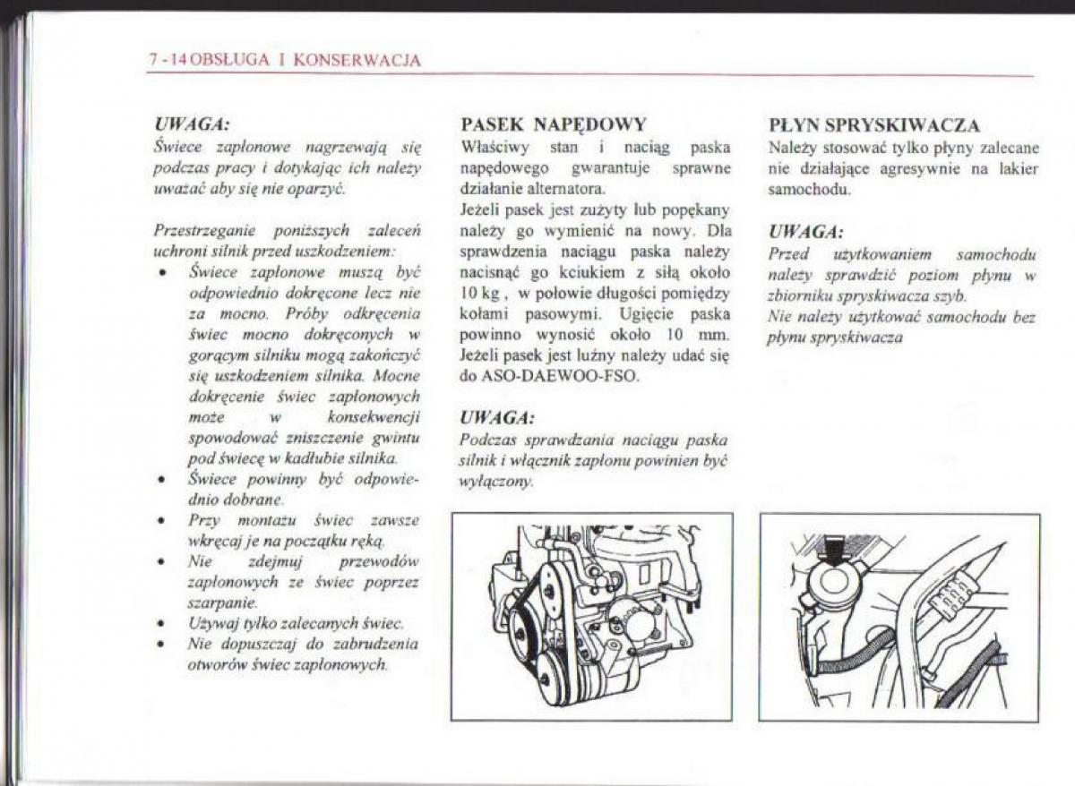 Daewoo Matiz instrukcja obslugi / page 104