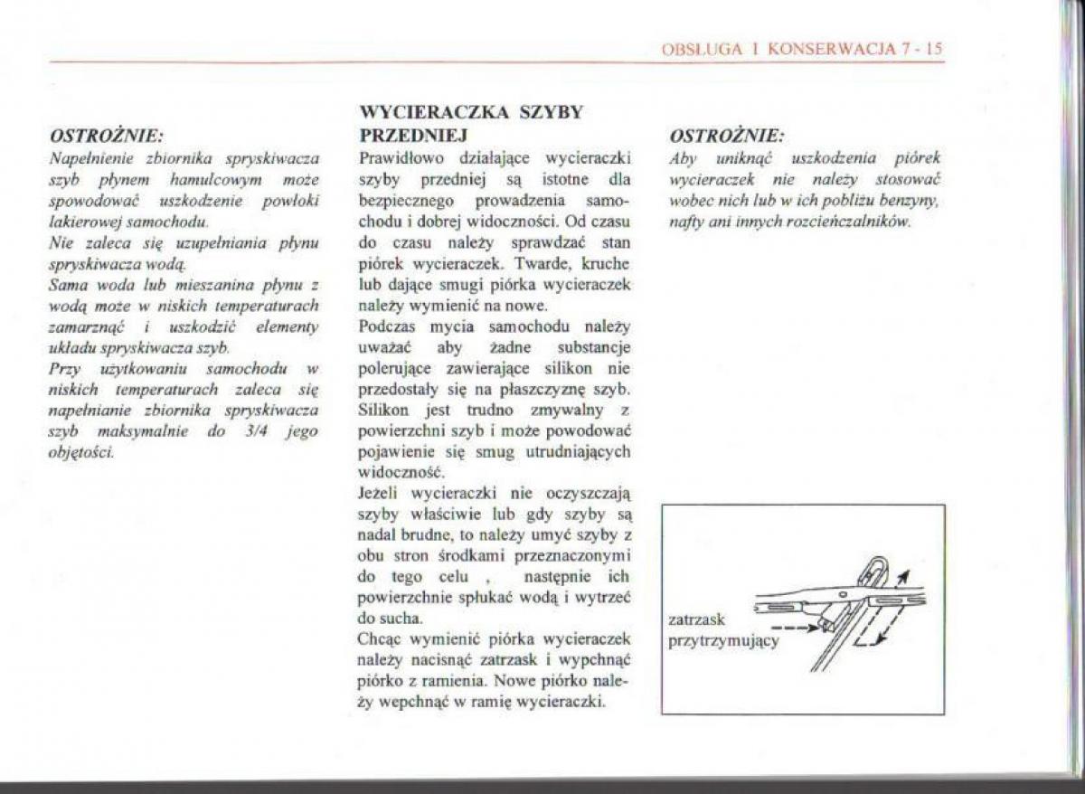 Daewoo Matiz instrukcja obslugi / page 105