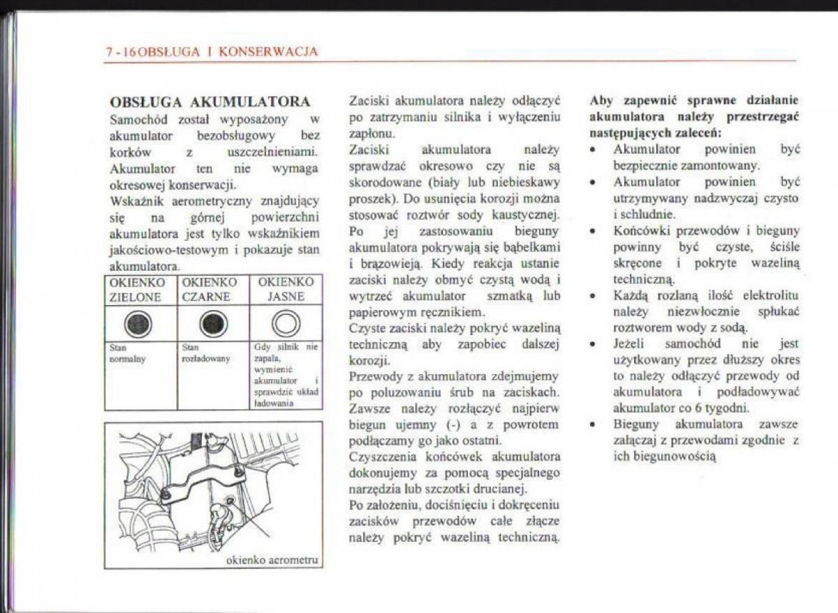 Daewoo Matiz instrukcja obslugi / page 106