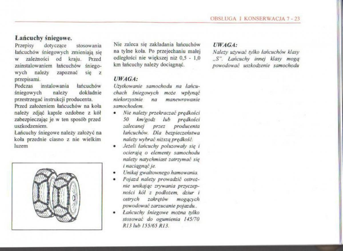 Daewoo Matiz instrukcja obslugi / page 113