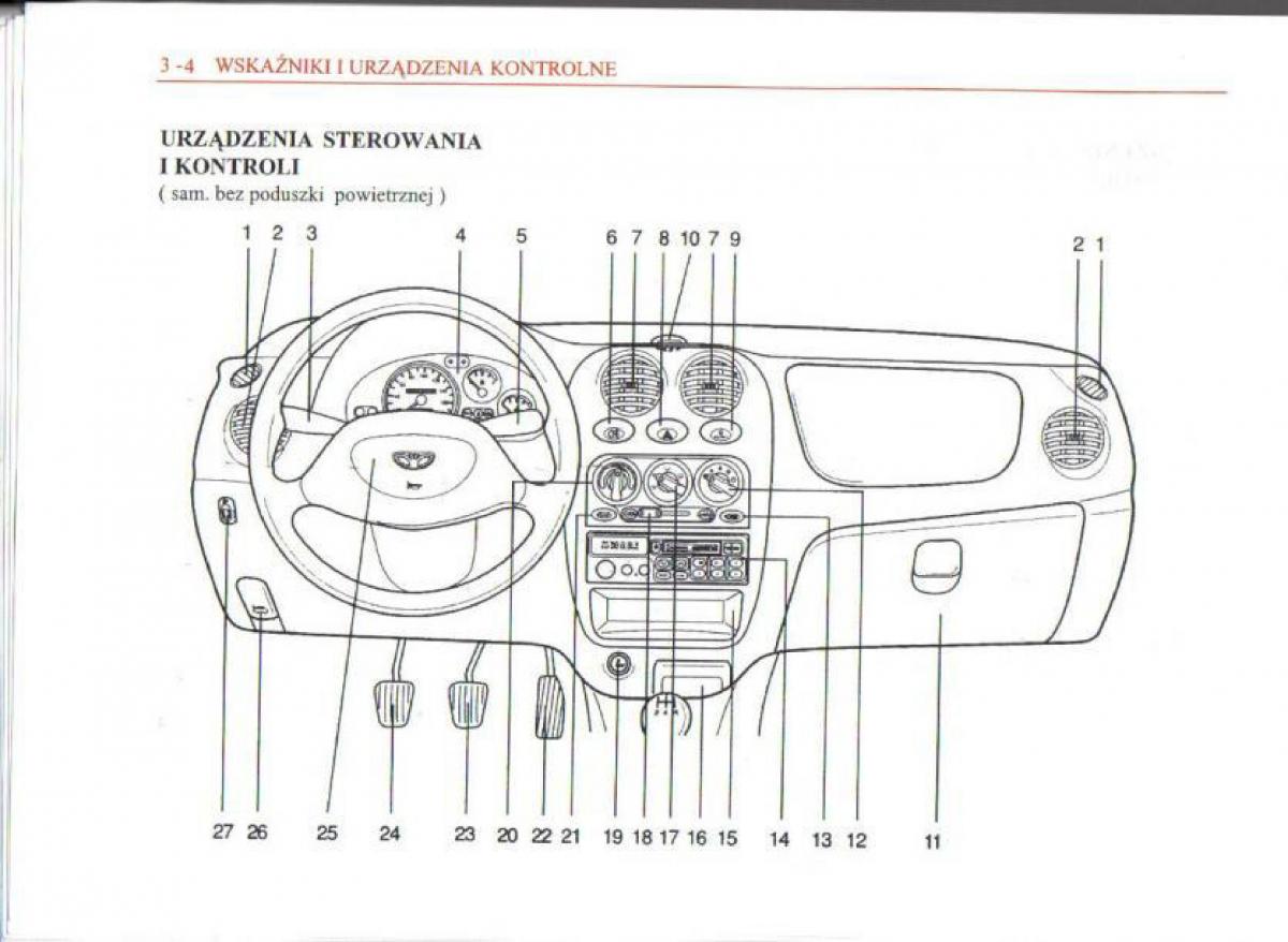 Daewoo Matiz instrukcja obslugi / page 43