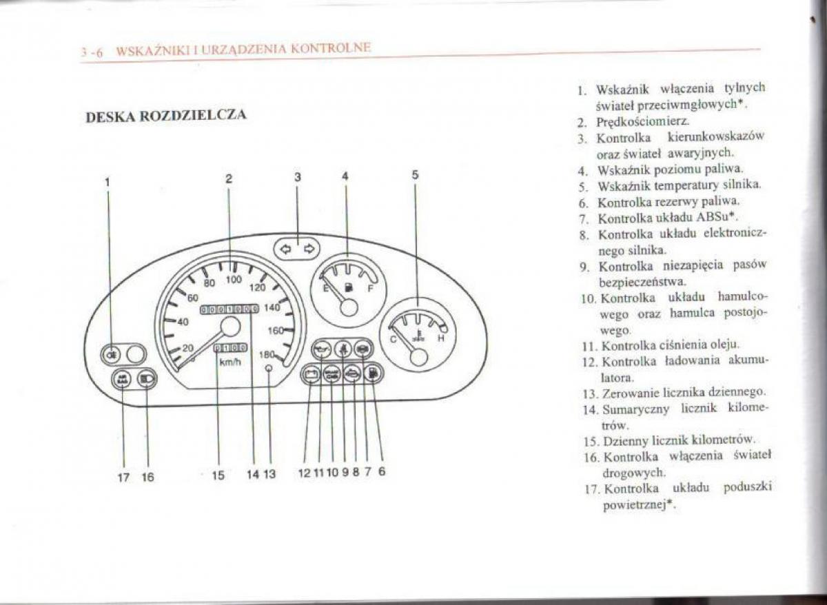 Daewoo Matiz instrukcja obslugi / page 45