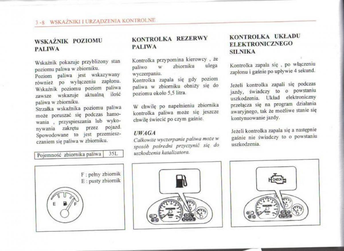 Daewoo Matiz instrukcja obslugi / page 47