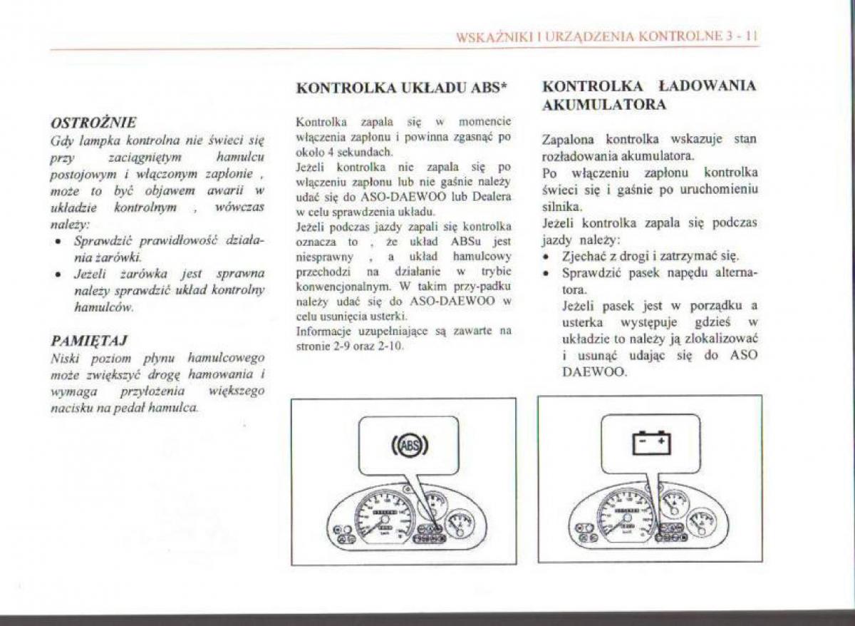 Daewoo Matiz instrukcja obslugi / page 50