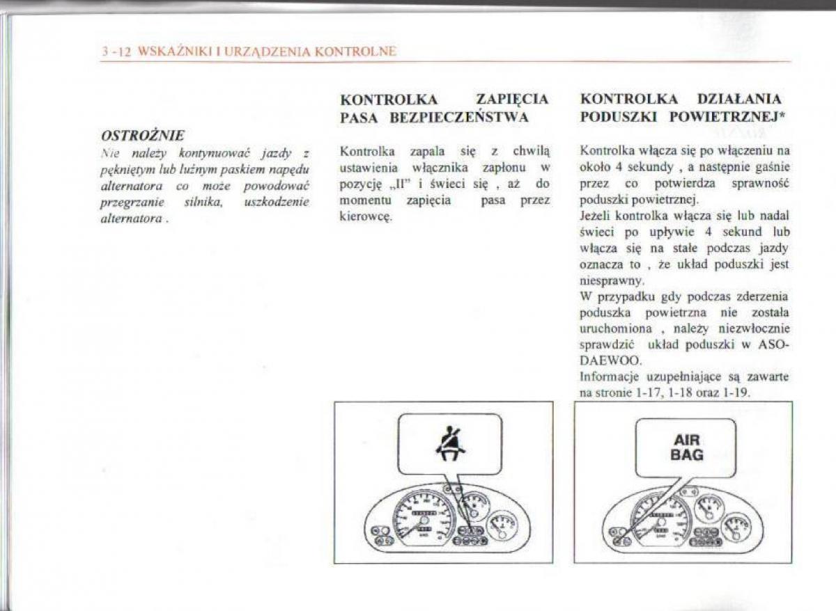 Daewoo Matiz instrukcja obslugi / page 51