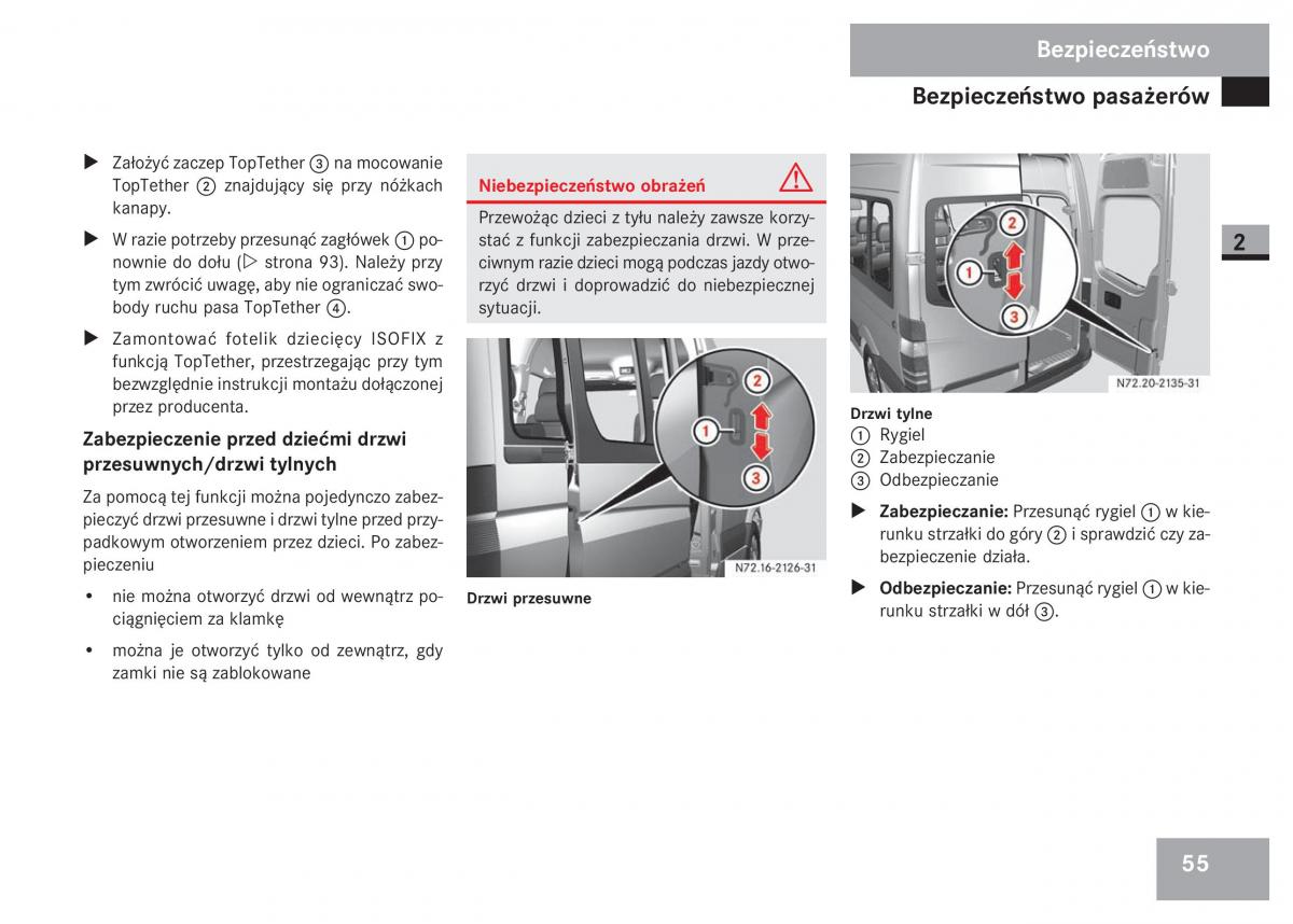 Mercedes Sprinter II 2 instrukcja obslugi / page 57