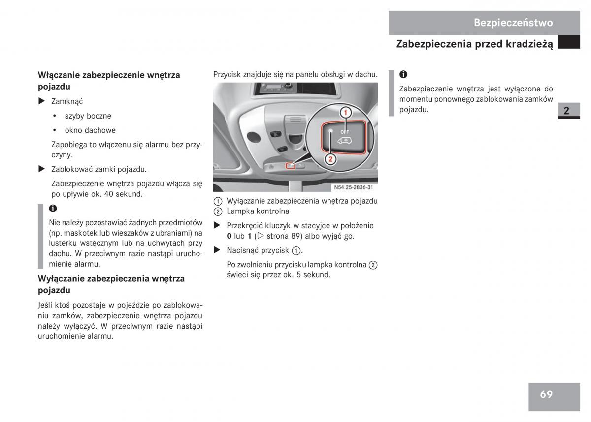 Mercedes Sprinter II 2 instrukcja obslugi / page 71