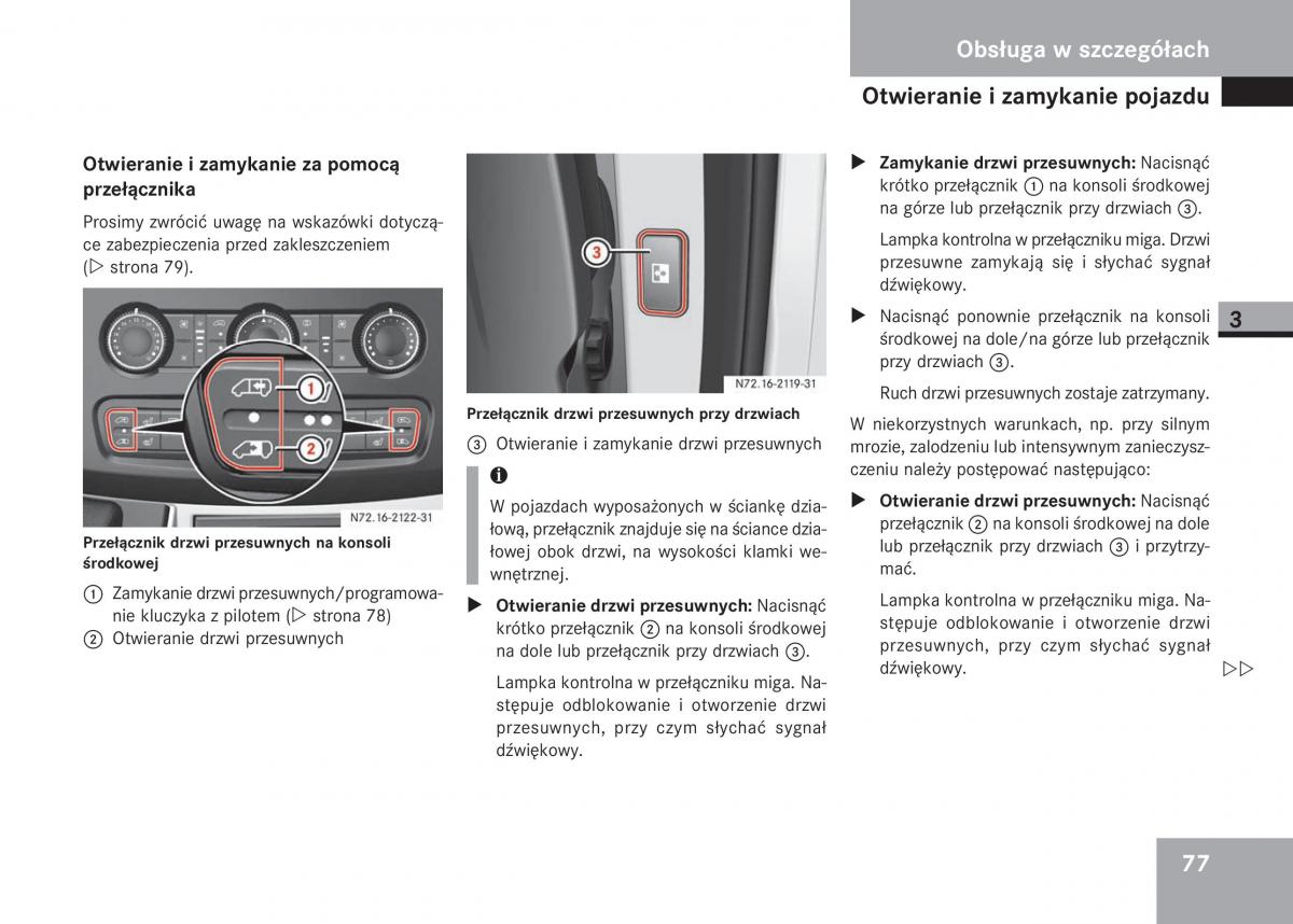 Mercedes Sprinter II 2 instrukcja obslugi / page 79