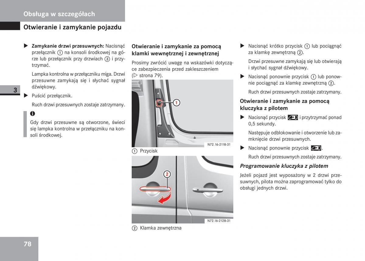 Mercedes Sprinter II 2 instrukcja obslugi / page 80