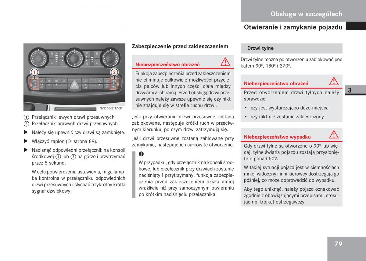 Mercedes Sprinter II 2 instrukcja obslugi / page 81